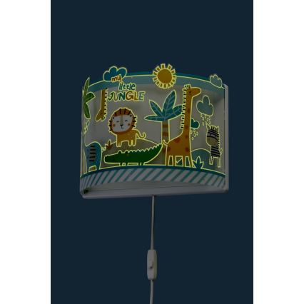 Dalber D-76118 - Seinavalgusti lastetuppa MY LITTLE JUNGLE 1xE27/15W/230V