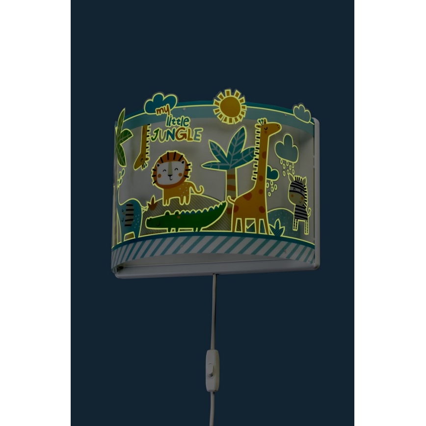 Dalber D-76118 - Seinavalgusti lastetuppa MY LITTLE JUNGLE 1xE27/15W/230V