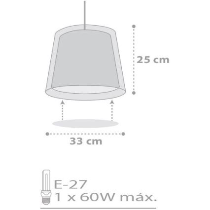 Dalber D-81212E - lastetoa lamp STARS 1xE27/60W/230V