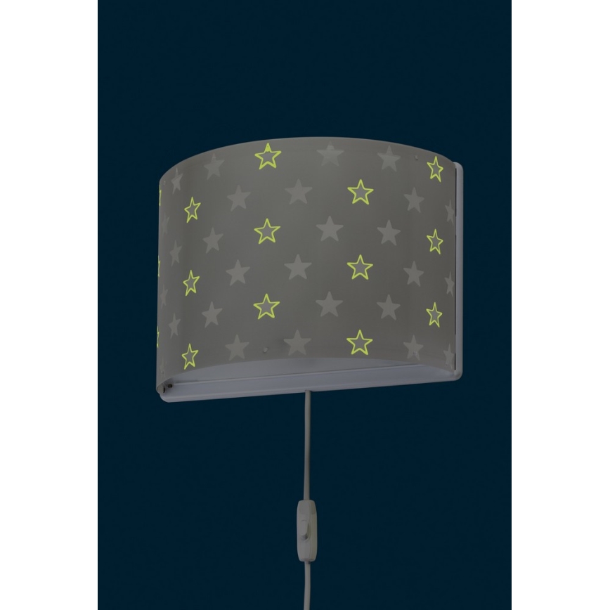 Dalber D-81218E - Seinavalgusti lastetuppa STARS 1xE27/60W/230V