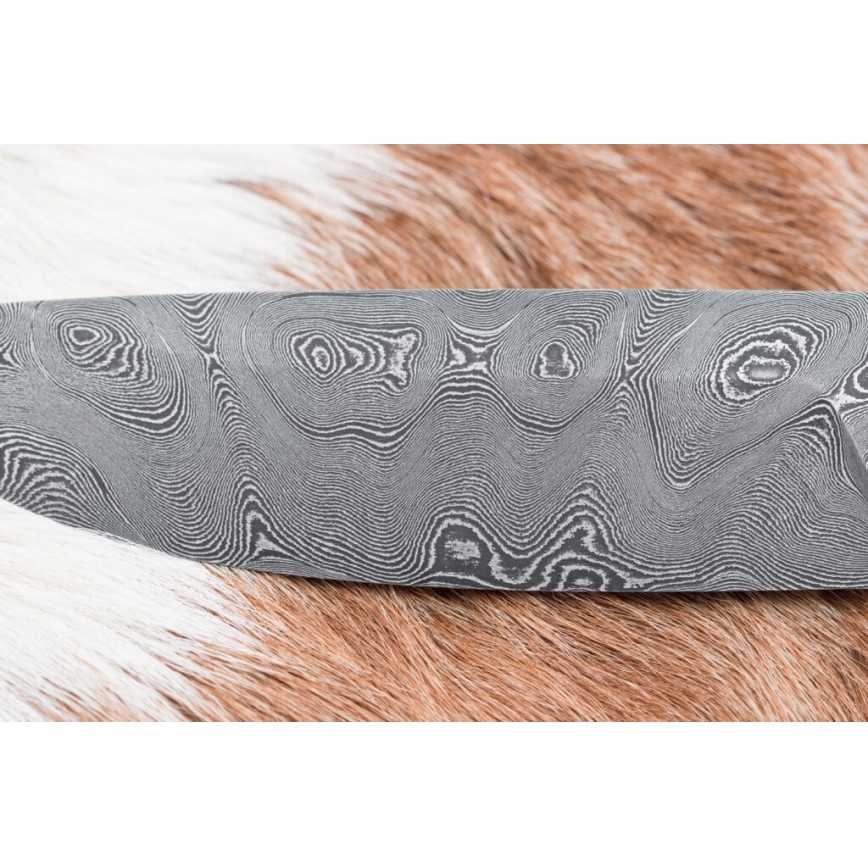 Damaskuse jahinuga 11,8 cm pähkel/hirve sarv