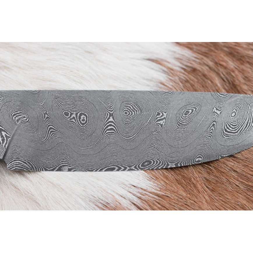 Damaskuse jahinuga 11,8 cm pähkel/hirve sarv