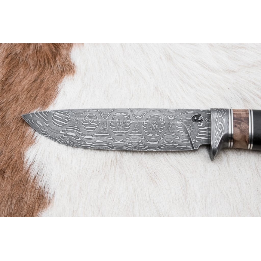 Damaskuse jahinuga 13 cm pappel/eebenipuu