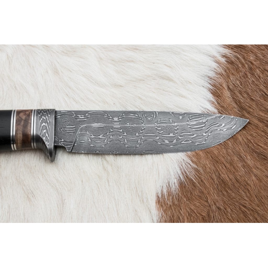 Damaskuse jahinuga 13 cm pappel/eebenipuu