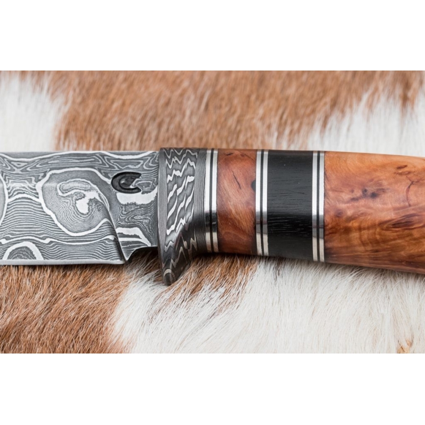 Damaskuse jahinuga 13 cm vaher/eebenipuu