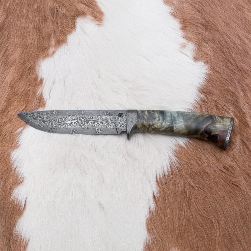 Damaskuse jahinuga 14 cm kastan
