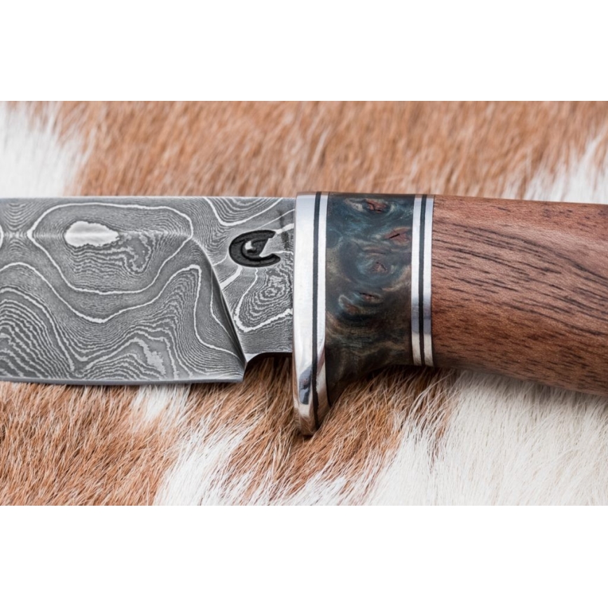 Damaskuse jahinuga 9,7 cm pähkel/vaher