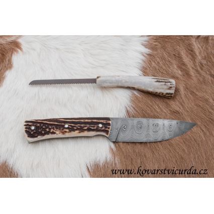 Damaskuse jahinuga minisaega 11 cm hirve sarv