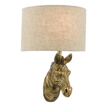 Där Lighting ABB0735 - Seinavalgusti ABBY 1xE14/40W/230V linane/kuldne