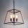 Där Lighting ACA8622 - elegantne ketiga ripplühter ACADEMY 4xE27/60W/230V, must