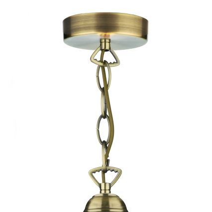 Där Lighting ARD866 - Ketiga lühter ARDECHE 1xE27/60W/230V messing/uitsupruun