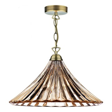 Där Lighting ARD866 - Ketiga lühter ARDECHE 1xE27/60W/230V messing/uitsupruun