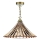 Där Lighting ARD866 - Ketiga lühter ARDECHE 1xE27/60W/230V messing/uitsupruun