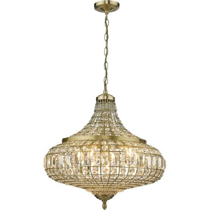 Där Lighting ASM0675 - ketiga ripp-lühter ASMARA 6xE14/40W/230V, messing