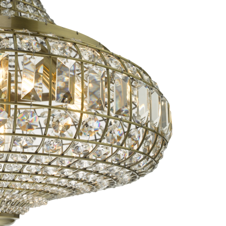 Där Lighting ASM0675 - ketiga ripp-lühter ASMARA 6xE14/40W/230V, messing