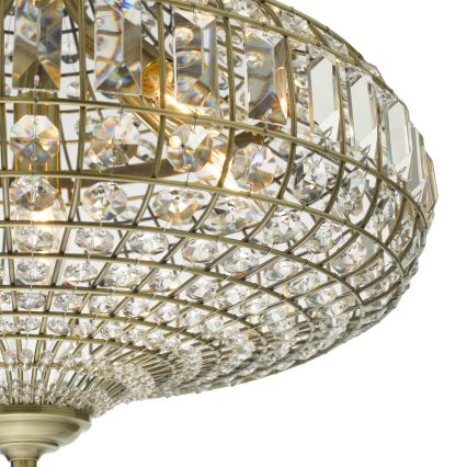 Där Lighting ASM0675 - ketiga ripp-lühter ASMARA 6xE14/40W/230V, messing