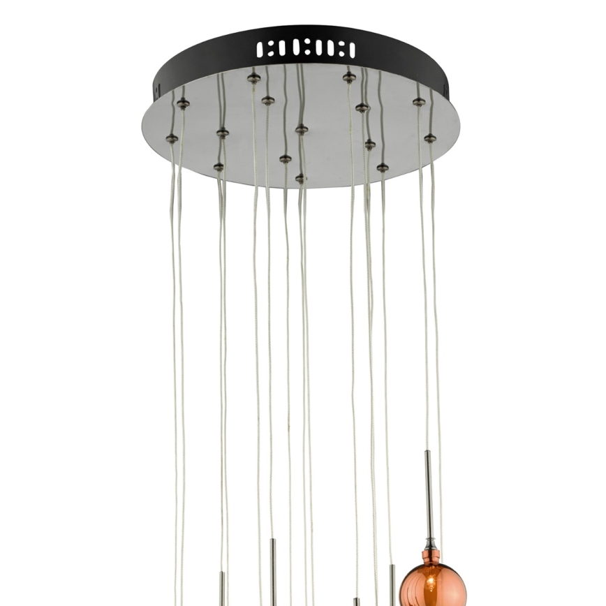 Där Lighting AUR1564 - Laelühter kaabliga AURELIA 15xG4/10W/230V must/vasetoon