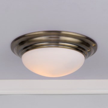 Där Lighting BAR5075 - Vannitoa laelamp BARCLAY 1xE27/60W/230V, läbimõõt 38 cm, messing