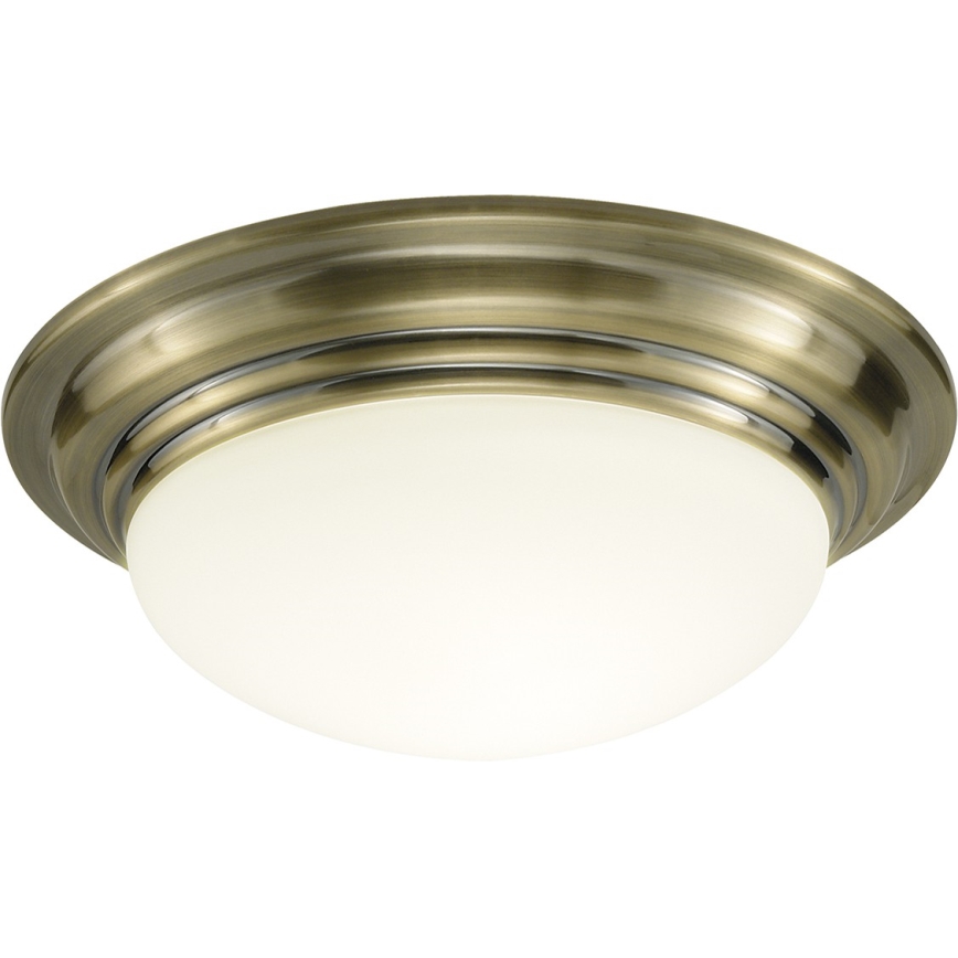 Där Lighting BAR5275 - Vannitoa laevalgusti BARCLAY 1xE27/60W/230V, läbimõõt 31 cm, messingviimistlus