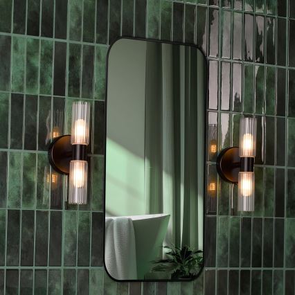 Där Lighting BOL0922 - Vannitoa seinavalgusti BOLTON 2xG9/5W/230V IP44 must