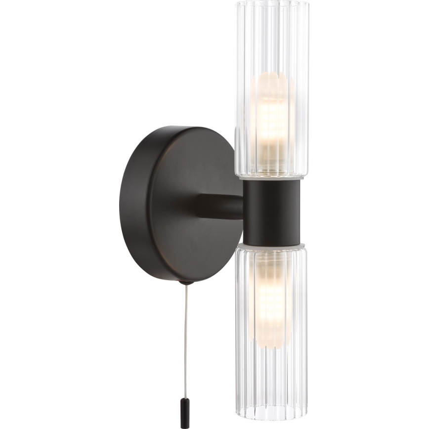 Där Lighting BOL0922 - Vannitoa seinavalgusti BOLTON 2xG9/5W/230V IP44 must