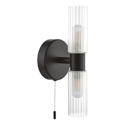 Där Lighting BOL0922 - Vannitoa seinavalgusti BOLTON 2xG9/5W/230V IP44 must
