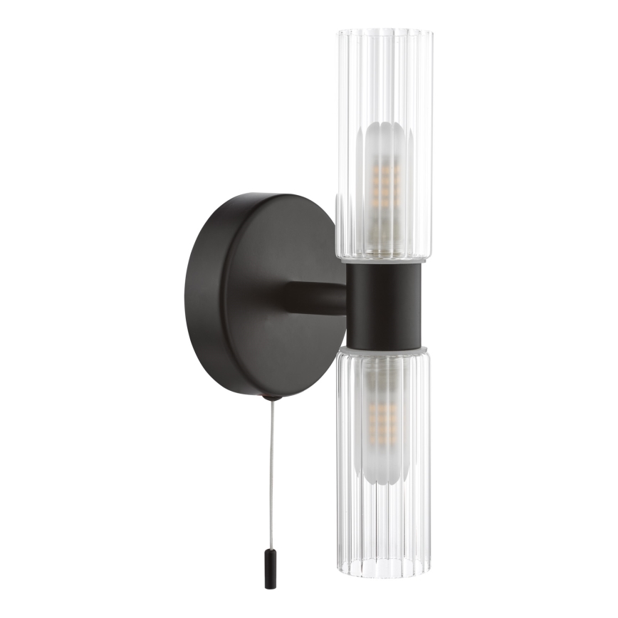Där Lighting BOL0922 - Vannitoa seinavalgusti BOLTON 2xG9/5W/230V IP44 must