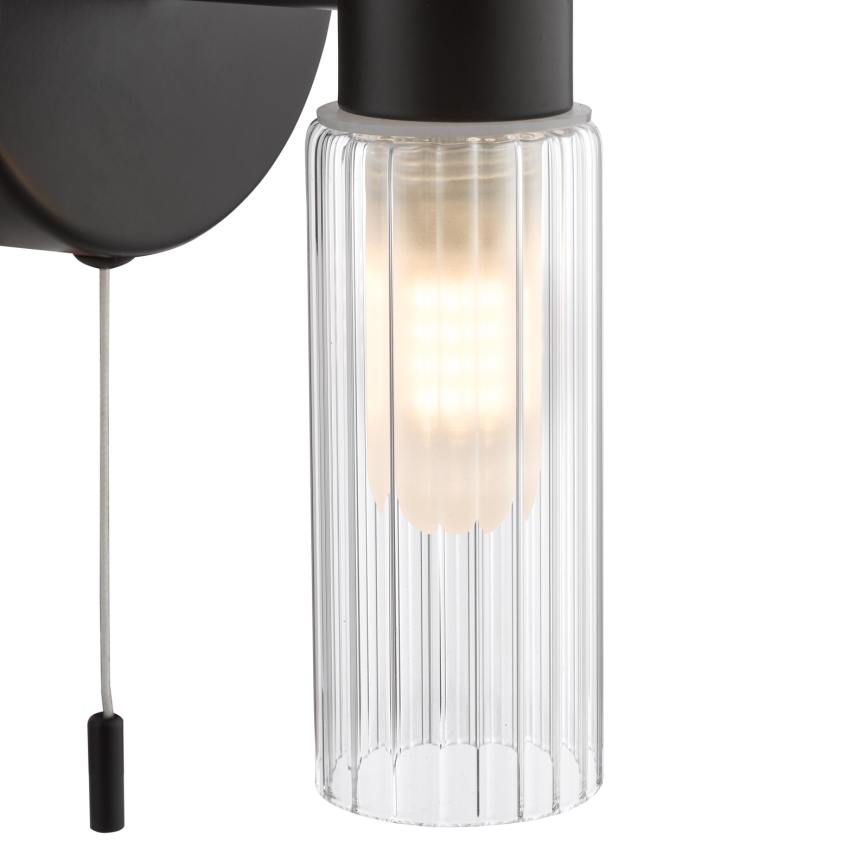Där Lighting BOL0922 - Vannitoa seinavalgusti BOLTON 2xG9/5W/230V IP44 must