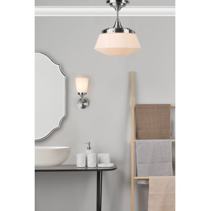 Där Lighting CAD0150 - Vannitoa pinnapealne lühter CADEN 1xE27/60W/230V IP44 läikiv kroom