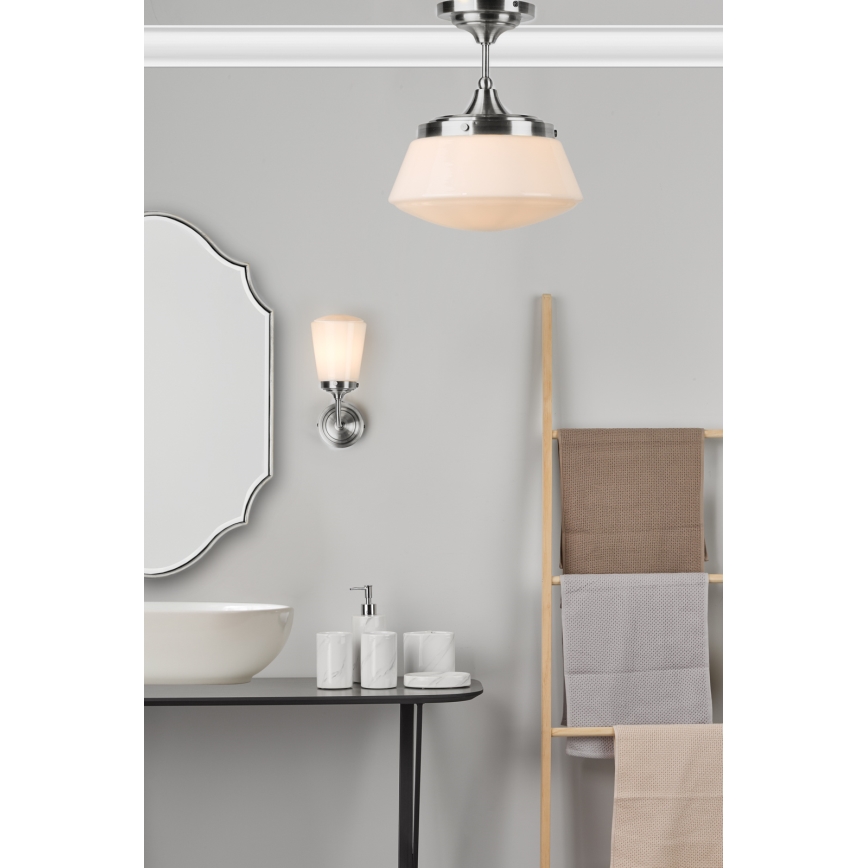 Där Lighting CAD0150 - Vannitoa pinnapealne lühter CADEN 1xE27/60W/230V IP44 läikiv kroom