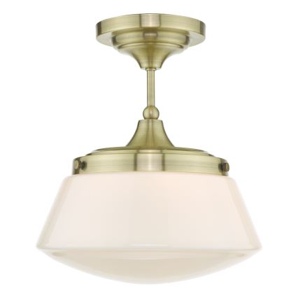 Där Lighting CAD0175 - Vannitoa pinnapealne lühter CADEN 1xE27/60W/230V IP44 messing