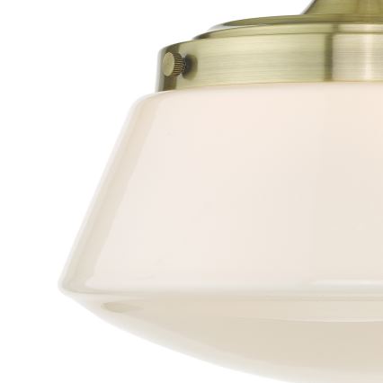 Där Lighting CAD0175 - Vannitoa pinnapealne lühter CADEN 1xE27/60W/230V IP44 messing