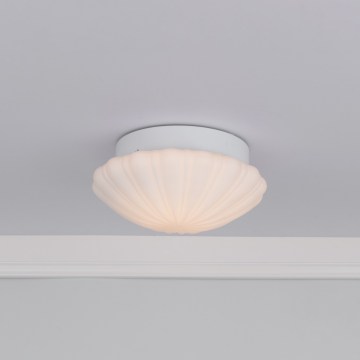 Där Lighting CAF502 - vannitoa laelamp CAFE 1xE27/60W/230V, läbimõõt 27 cm, IP44, valge