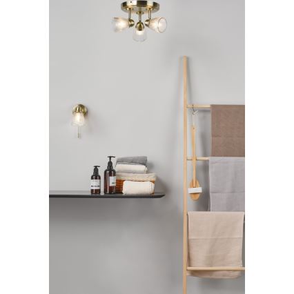 Där Lighting CED0775 - Vannitoa seinavalgusti CEDRIC 1xG9/25W/230V IP44 messing