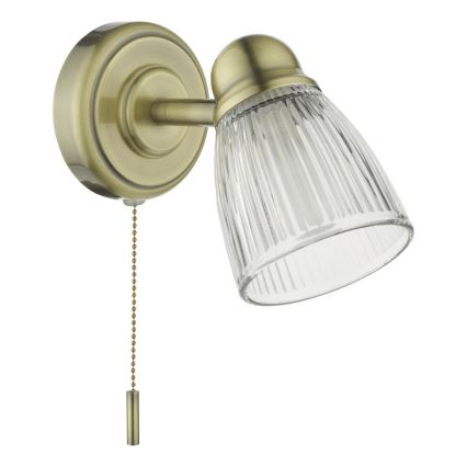 Där Lighting CED0775 - Vannitoa seinavalgusti CEDRIC 1xG9/25W/230V IP44 messing
