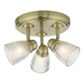 Där Lighting CED7675 - Vannitoa punktvalgusti CEDRIC 3xG9/25W/230V IP44 messing