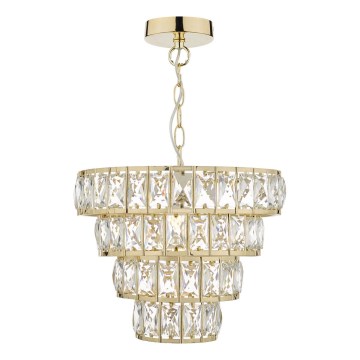 Där Lighting CER0135 - ketiga lühter CERYS 1xE27/60W/230V kuldne