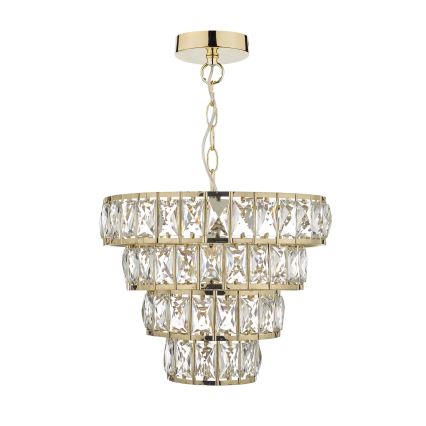 Där Lighting CER0135 - ketiga lühter CERYS 1xE27/60W/230V kuldne