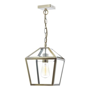 Där Lighting CHU0175 - ketiga lühter CHURCHILL 1xE27/60W/230V messing