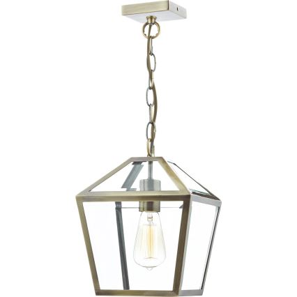 Där Lighting CHU0175 - ketiga lühter CHURCHILL 1xE27/60W/230V messing