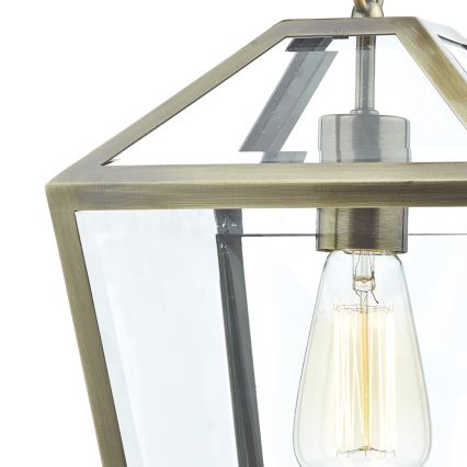Där Lighting CHU0175 - ketiga lühter CHURCHILL 1xE27/60W/230V messing
