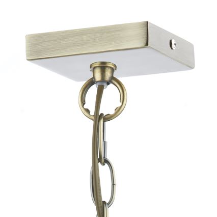 Där Lighting CHU0175 - ketiga lühter CHURCHILL 1xE27/60W/230V messing