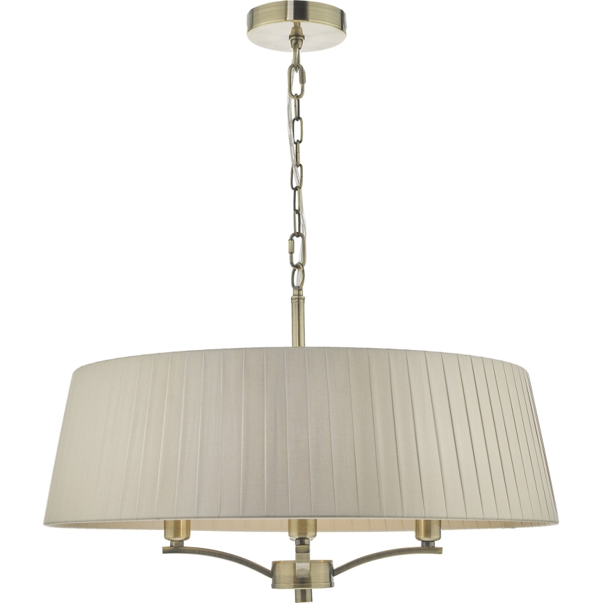 Där Lighting CRI0429 - kettaga ripplühter CRISTIN 4xE14/40W/230V messing/taupe