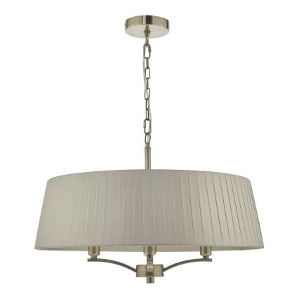 Där Lighting CRI0429 - kettaga ripplühter CRISTIN 4xE14/40W/230V messing/taupe