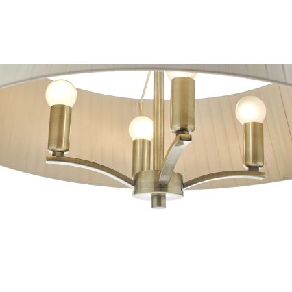 Där Lighting CRI0429 - kettaga ripplühter CRISTIN 4xE14/40W/230V messing/taupe