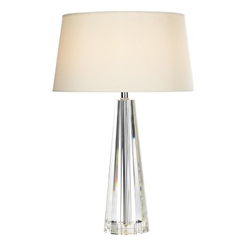 Där Lighting CYP4208 - Laualamp CYPRUS 1xE27/60W/230V kreemjas/läbipaistev