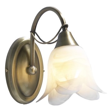Där Lighting DOU0775 - Seinalamp DOUBLET 1xE14/40W/230V messing