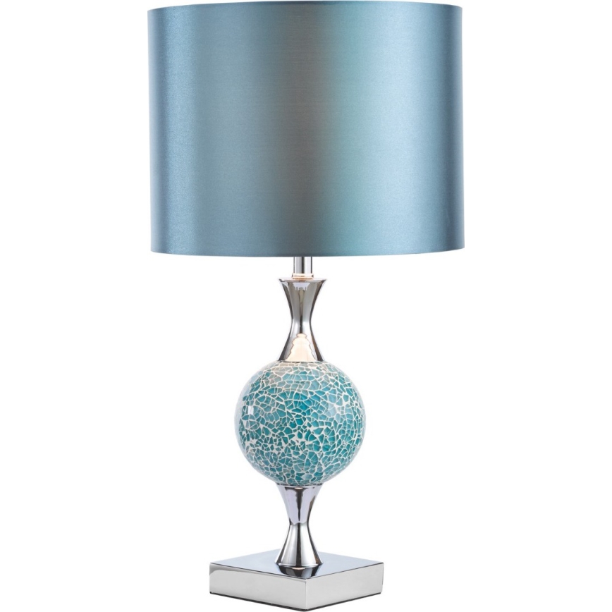Där Lighting ELS4223 - Laualamp ELSA 1xE27/40W/230V sinine/läikiv kroom