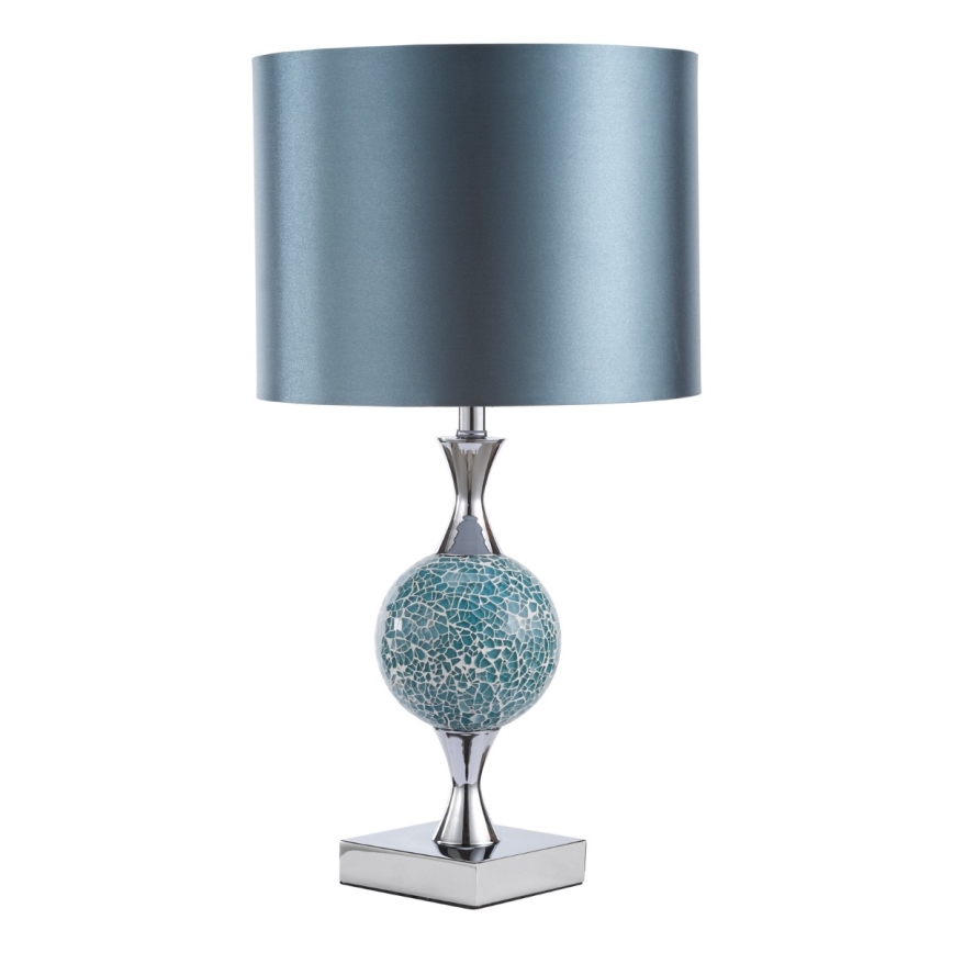 Där Lighting ELS4223 - Laualamp ELSA 1xE27/40W/230V sinine/läikiv kroom
