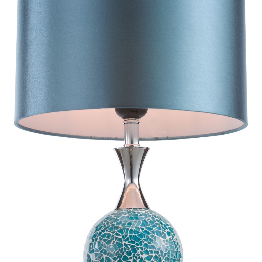 Där Lighting ELS4223 - Laualamp ELSA 1xE27/40W/230V sinine/läikiv kroom